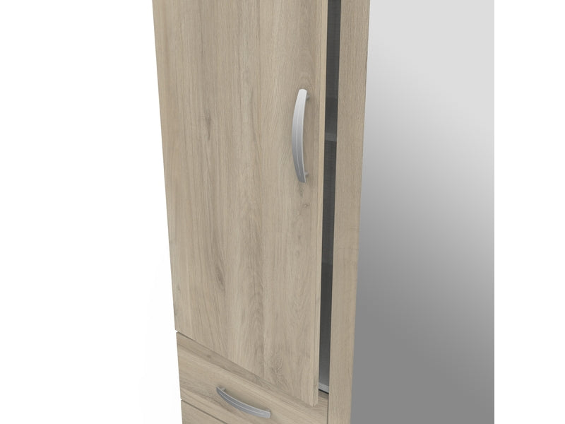 Armoire 4 porte(s) battante 4 tiroir(s) POP coloris Chêne Kronberg largeur 172 cm